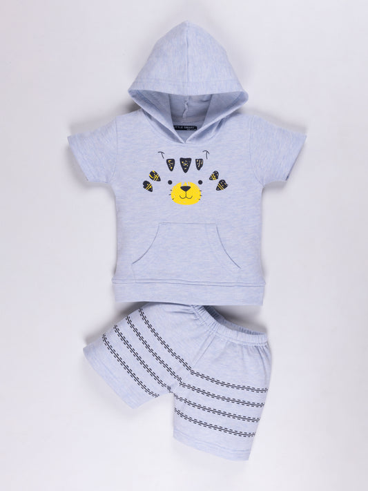 Boys Hooded Baba Suit Set