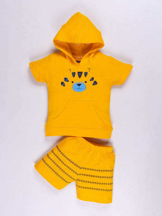 Boys Hooded Baba Suit Set