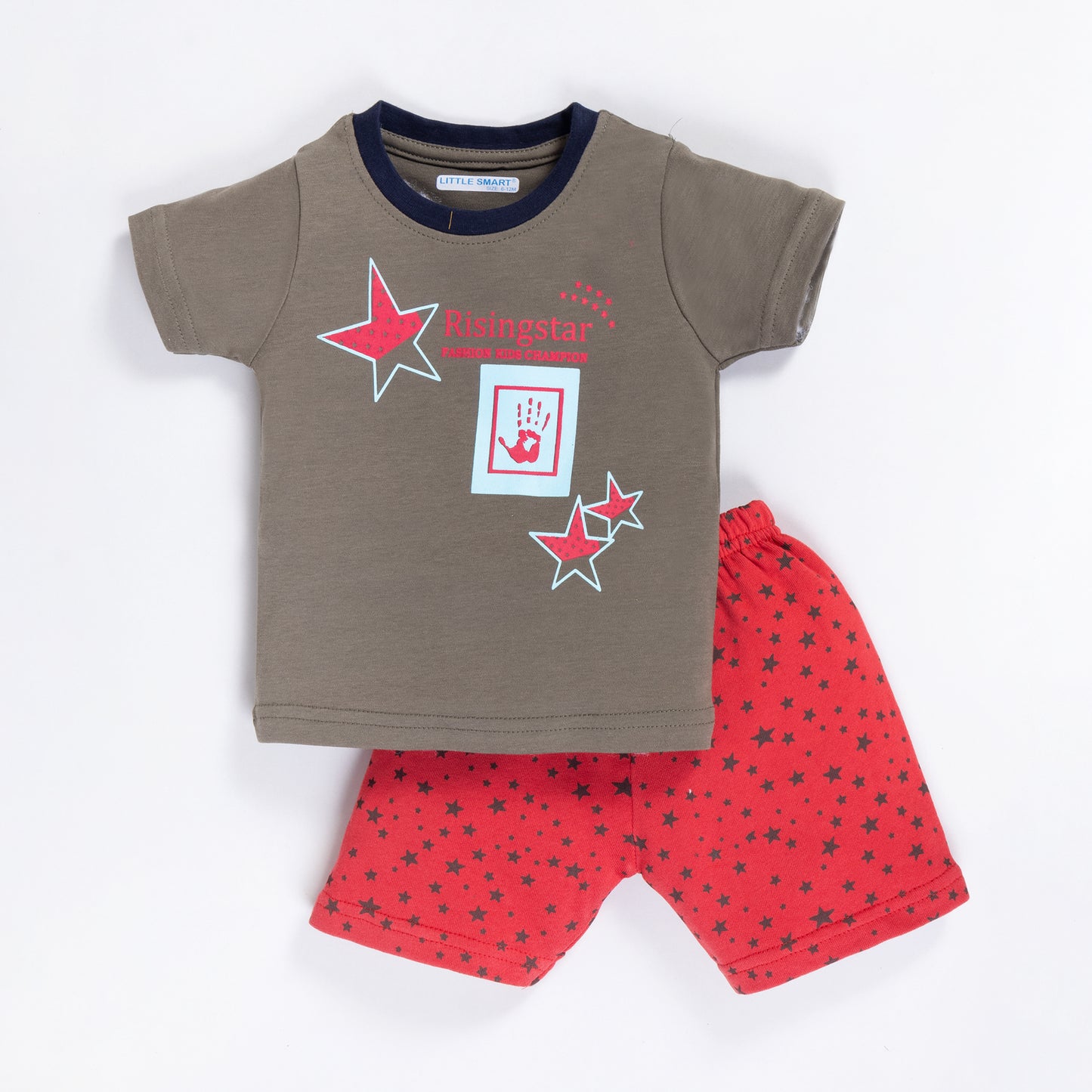 Boys Printed Baba Suit Set