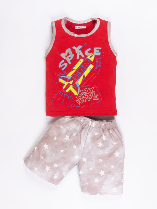 Boys Sleeveless Sando Set