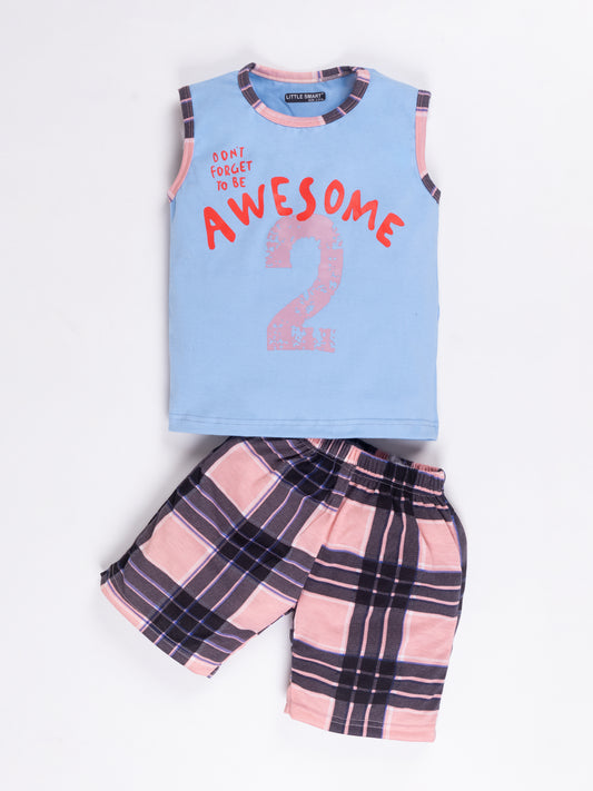 Boys Sleeveless Sando Set