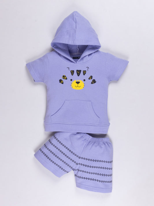 Boys Hooded Baba Suit Set