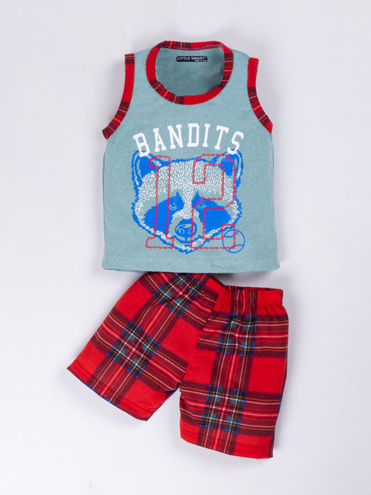 Boys Sleeveless Sando Set