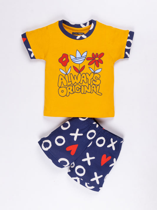 Boys Printed Baba Suit Set