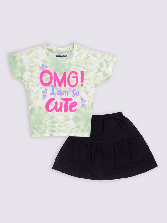 Cotton Top & Skirt Set