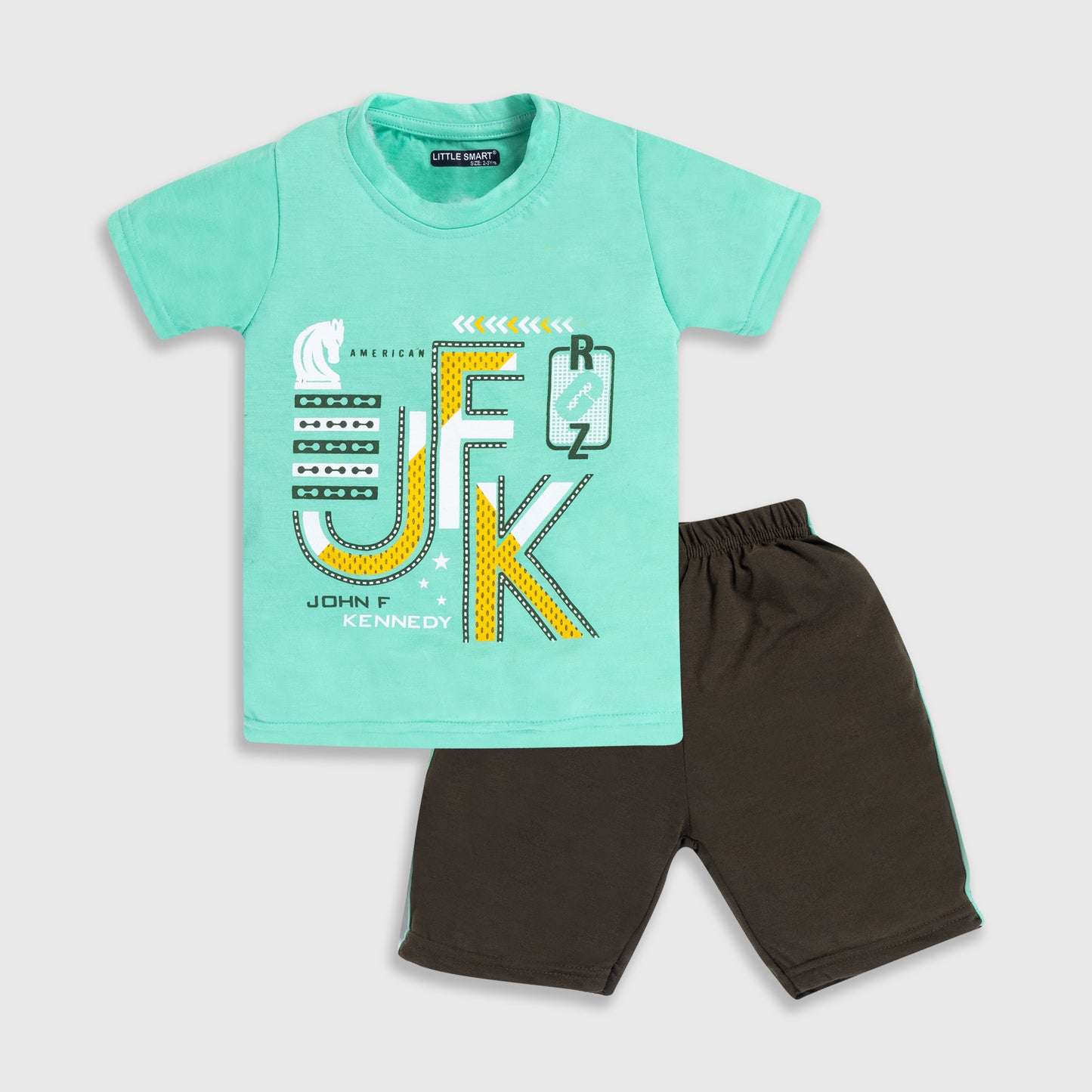 Boys Printed Baba Suit Set