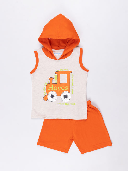 Cotton Hooded Sando Set