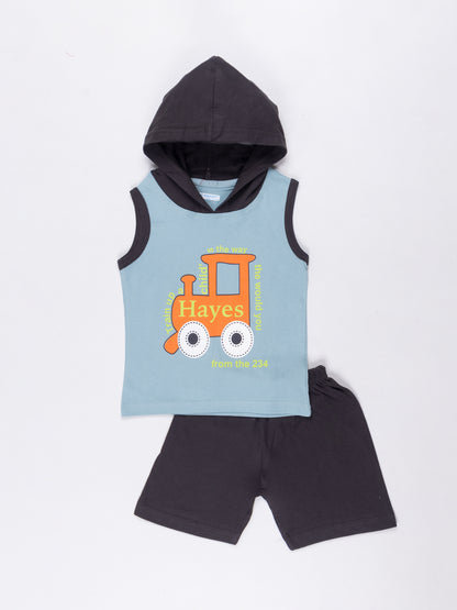 Cotton Hooded Sando Set