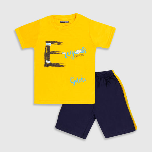 Boys Printed Baba Suit Set