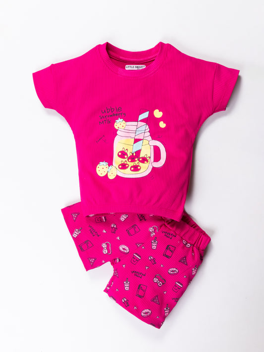 Girls Stylish Top & Pant Set