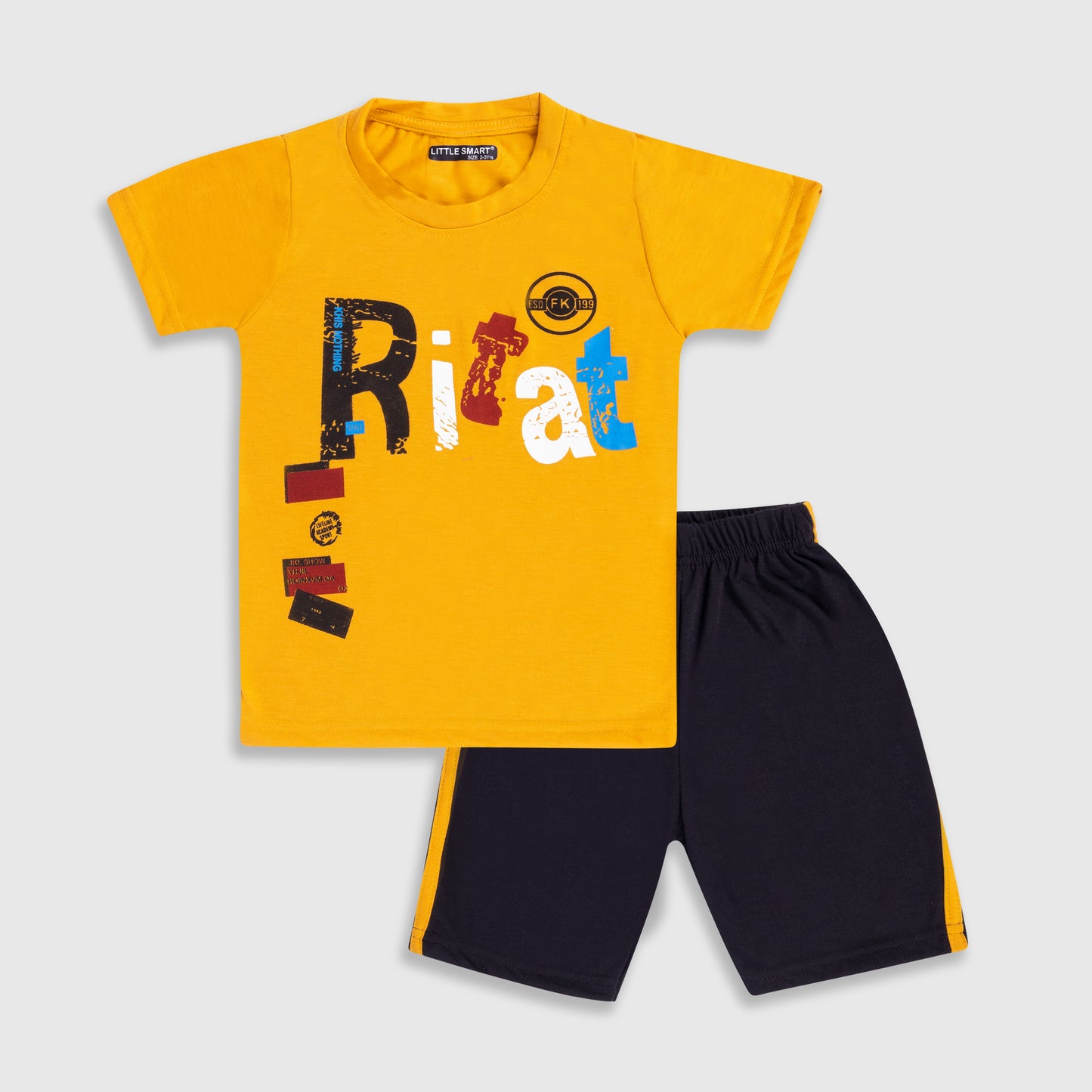 Boys Printed Baba Suit Set