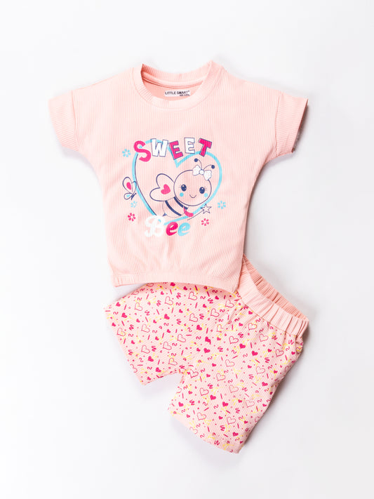 Girls Stylish Top & Pant Set