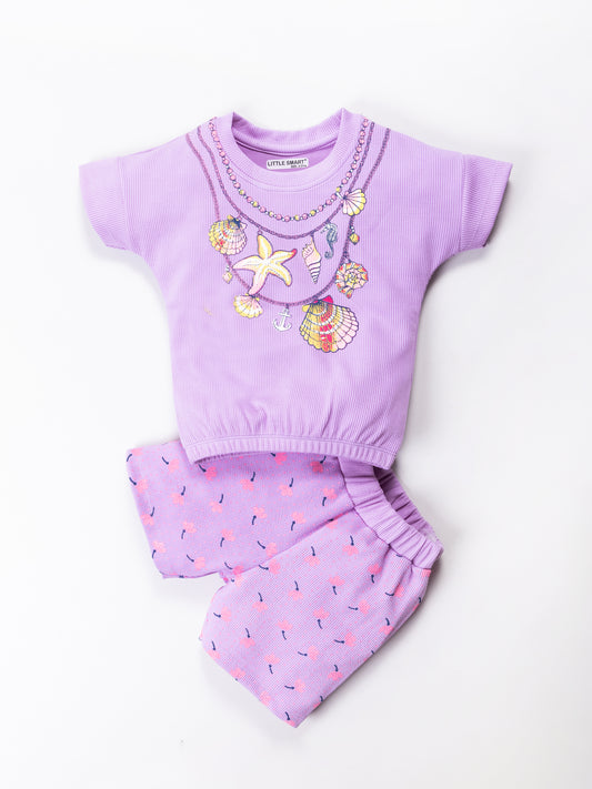 Girls Stylish Top & Pant Set