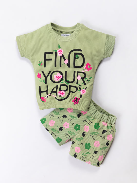 Girls Stylish Top & Pant Set