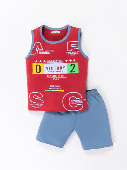 Boys Sleeveless Sando Set