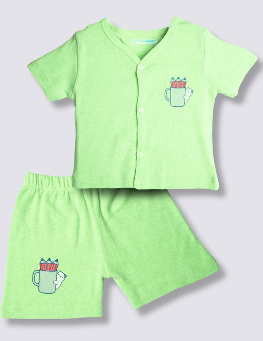 Cotton Baby Boys Jhabla Set