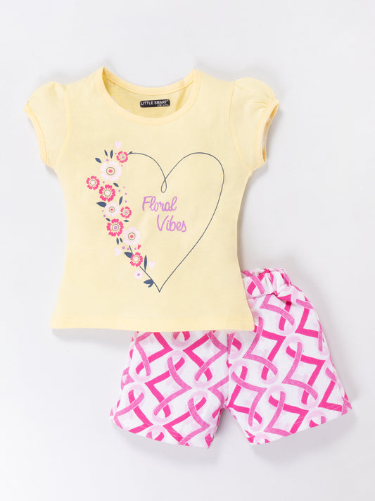 Cotton Printed Top & Pant Set