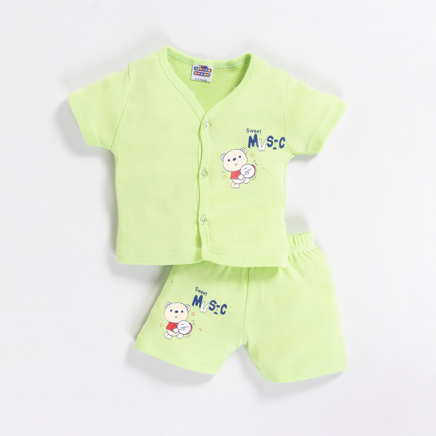 Cotton Baby Boys Jhabla Set