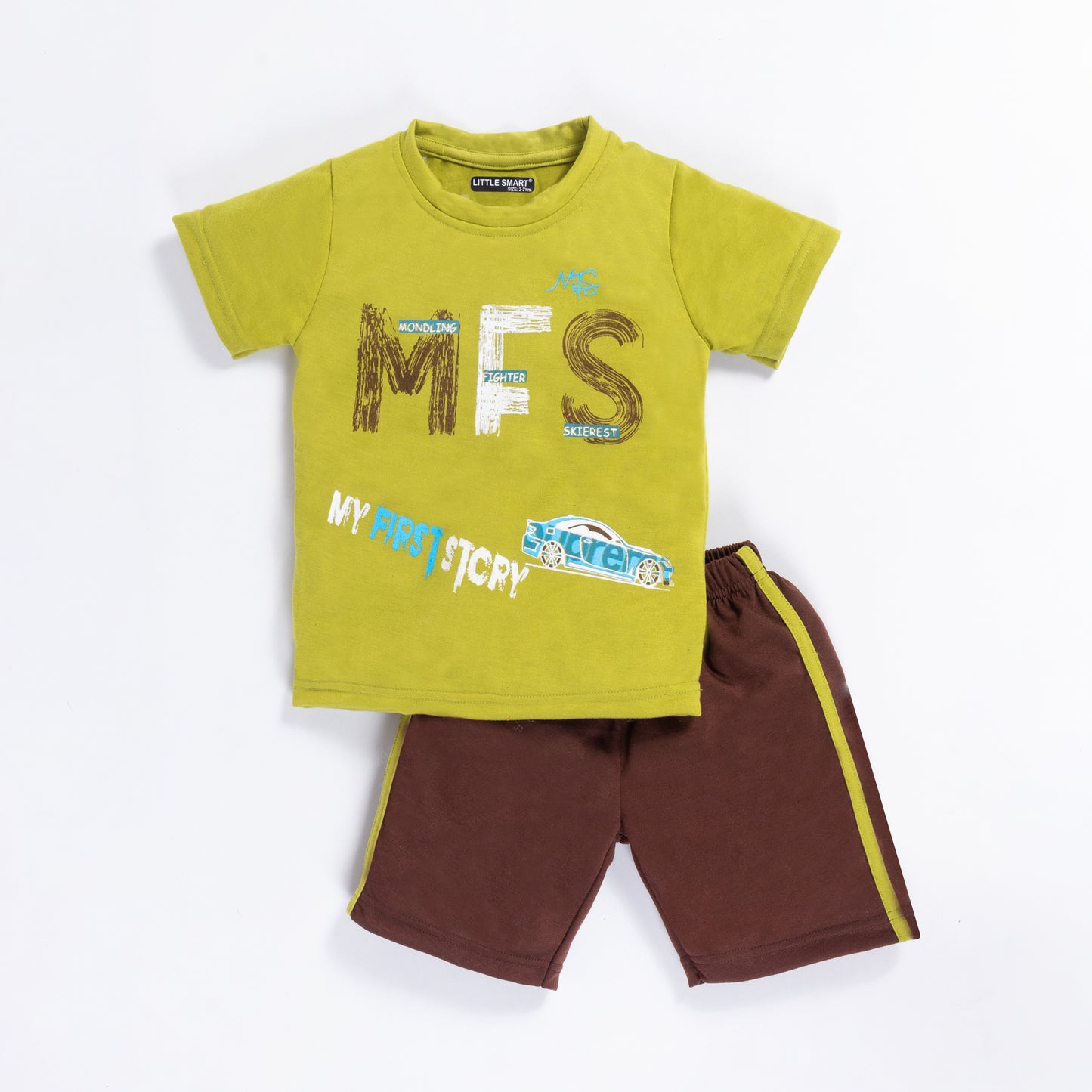 Boys Printed Baba Suit Set