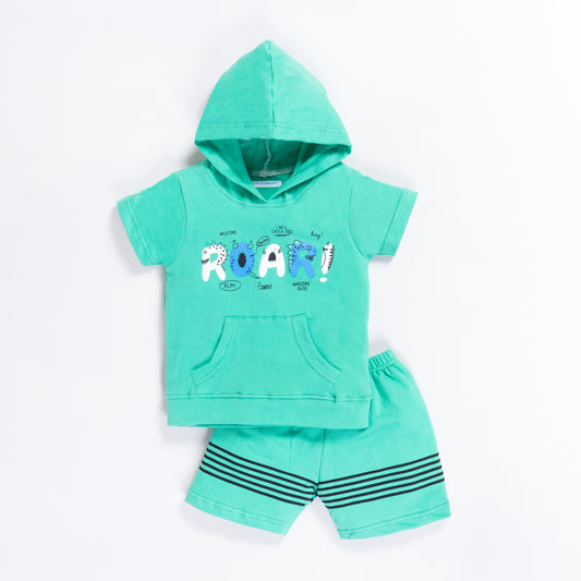 Boys Hooded Baba Suit Set