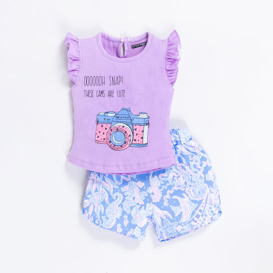 Cotton Printed Top & Pant Set