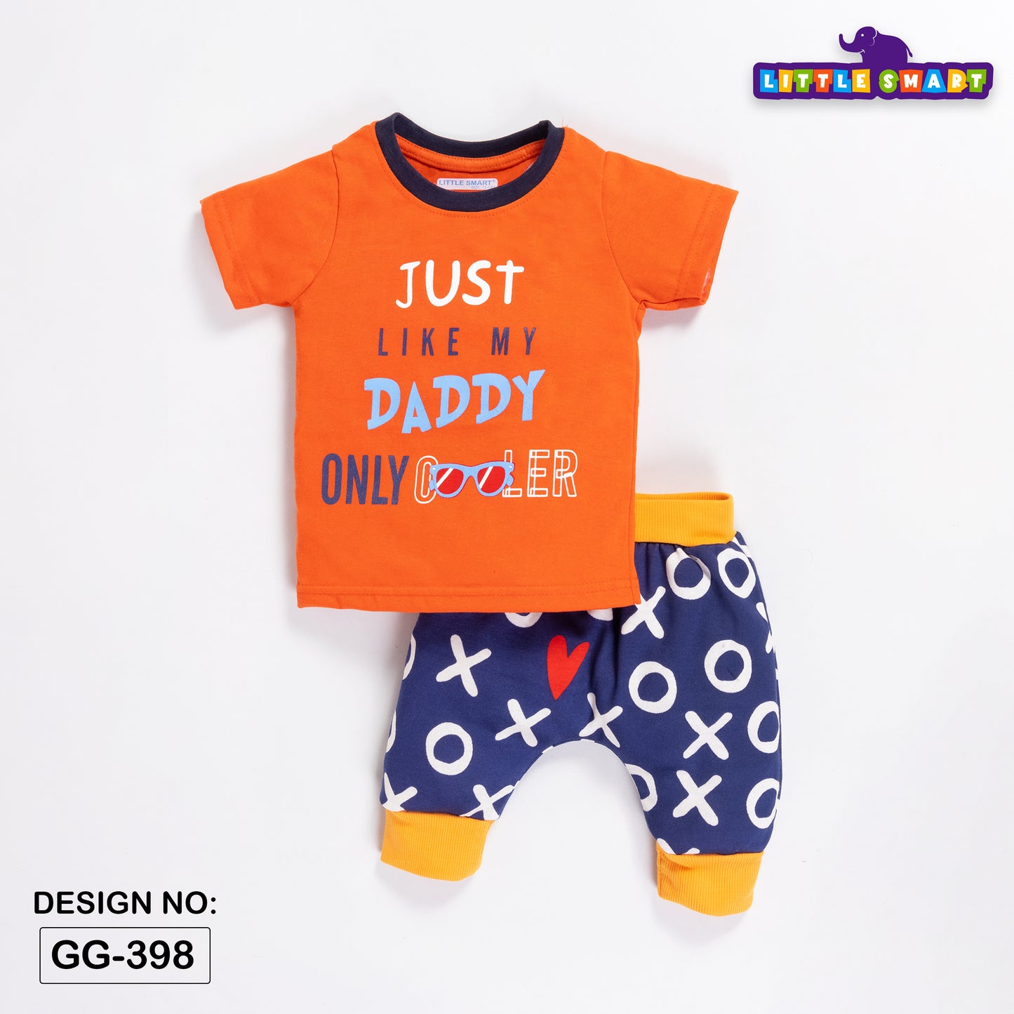 Boys Printed Diaper Baba Suit Set