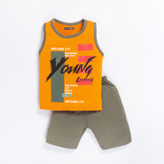 Boys Sleeveless Sando Set