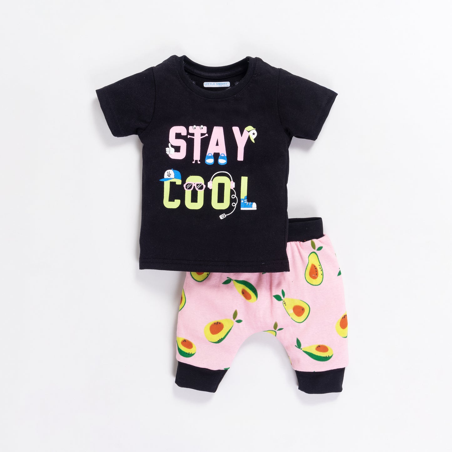 Boys Printed Diaper Baba Suit Set